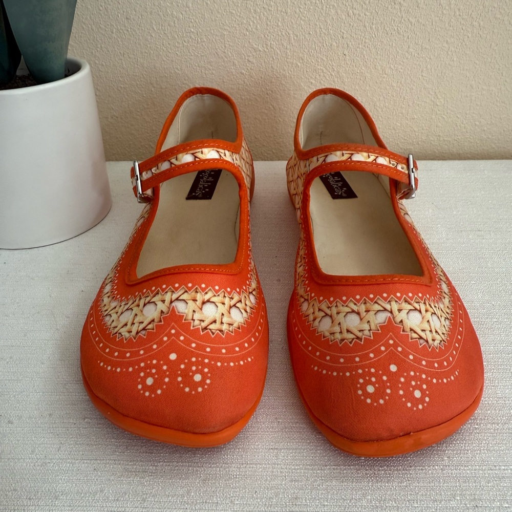 Hot Chicolate Design Orange Patterned Textile Mar… - image 6